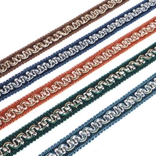 12Meters 2cm Curtain Lace Accessories Trims Jacquard Knitting Curtain Stitching Lace Drama Clothing Belt Edge Decorative Ribbon