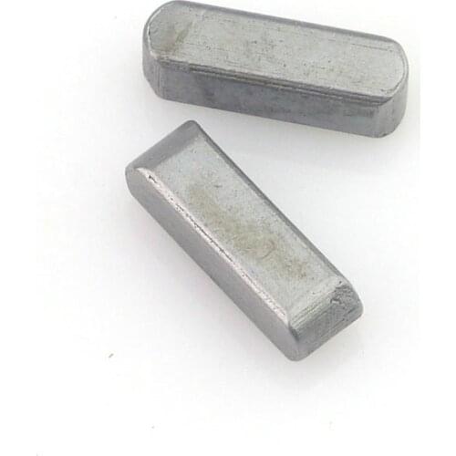 10pcs GB1096 M3 M4 M5 M6 Square Rectangular Keys Carbon Steel Dowel Drive Shaft Parallel Key A Type Flat key L= 8-30mm