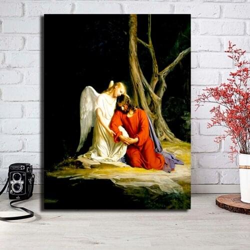 The Agony In The Garden Jesus Christus Gethsemane Poster God Painting On Canvas Bedroom Wall Art Decoration Pictures Home Decor