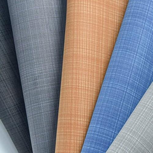 Plaid Striped Synthetic PU Leather Fabrics For Sewing Seat Cover Door Home Decoration Artificial Leather Tissus 100X 137cm