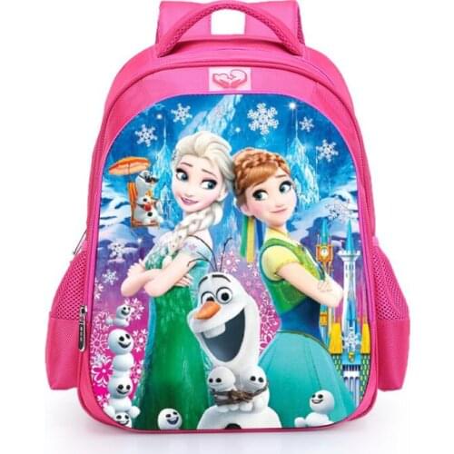 Disney Girls School Bags Princess Elsa Schoolbag Children Backpack kids Orthopedic Cartoon Primary Bookbag Kids Mochila Infantil