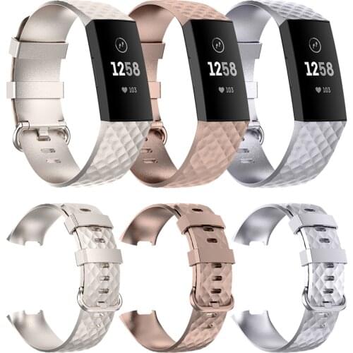 TPU Silicone Wrist Strap For Fitbit charge 4 / SE Band Replacement accessories Bracelet For Fitbit charge 3 charge4 Wristband