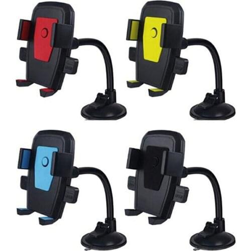 Car Phone Holder Bracket 360° Rotating Universal Car Mount Mobile Suction Windshield Desktop Holder Car-Accessories Phone Holder