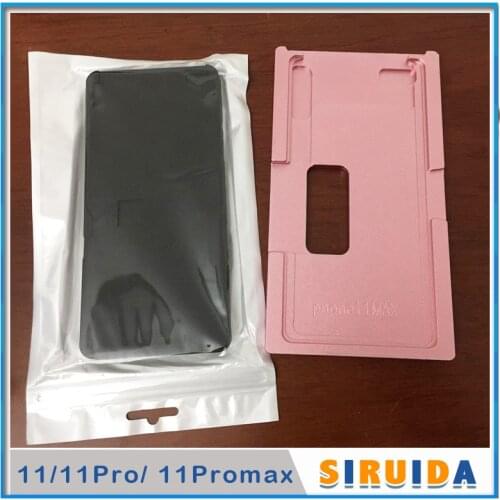 LCD Outer Glass Lens Aligning OCA UV Glue Mould Mold + Laminated Mat Pad For iphone 11 11Pro max X XR LCD Touch Screen Repairing