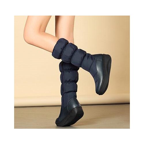 Snowshoe Womens Winter New Thick-soled, Thickened Down Middle Tube, Waterproof, Non-Slip and warm Cotton Boots