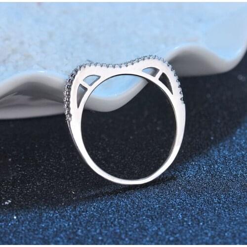 INBEAUT Women Lovely Kitten CZ Party Cocktail Ring 100% 925 Sterling Silver Cute White Cubic Zironia Little Cat Rings for Women
