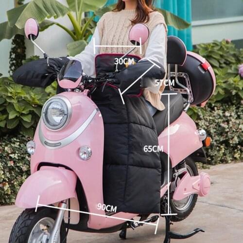 Winter Motorcycle Leg Cover with Handlebar Muffs Waterproof Windproof Cover for Motorcycle Scooters Leg Protection Knee Blanket