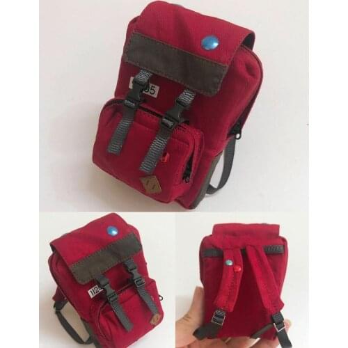 1/6th Sp001 Red School Bag Model for 12" Action Figure Doll Toys
