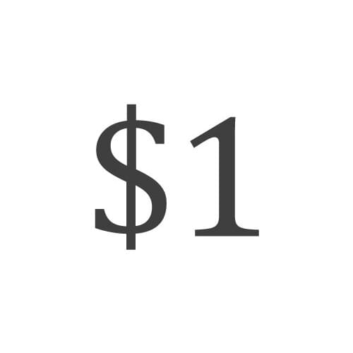 1USD for aditional payment or freight