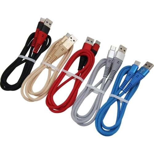 1m Charge Cable Micro USB Cable for IPhone X Mermaid Braided Charger USB Type C Cable for Samaung Charging Wire Cord 300pcs/lot