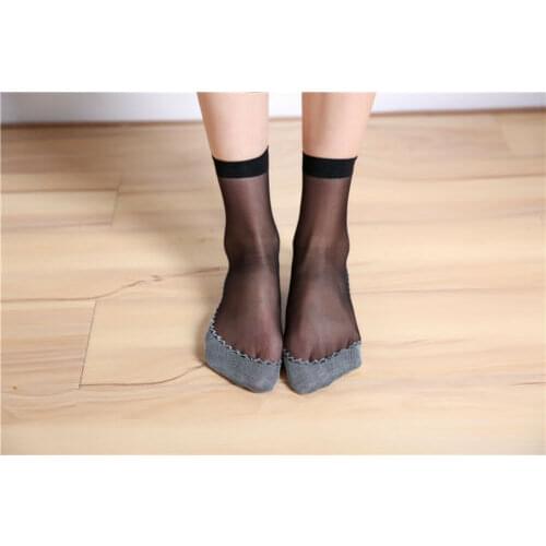 1 Pairs Women Ultra Thin Elastic Silk Girl Short Casual Summer Ankle Anklets