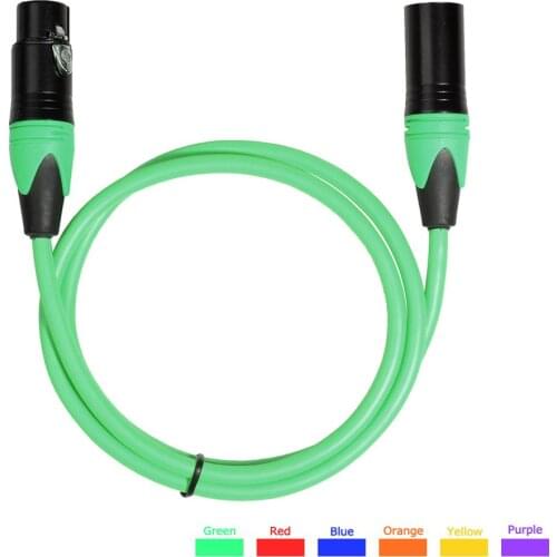 1pc 3m/1.8m/1m XLR Jack Male to Female Plug Microphone Adapter AUX Audio Cable Very Suitable for the Stage Dance Audio Mixer