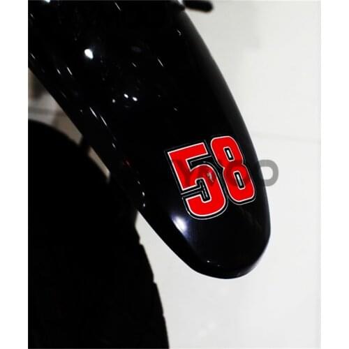 1PCS Car Styling Decals MOTO GP Skateboard Guitar Helmet Motorcycle Sticker for 58 SUPER SIC 80mm