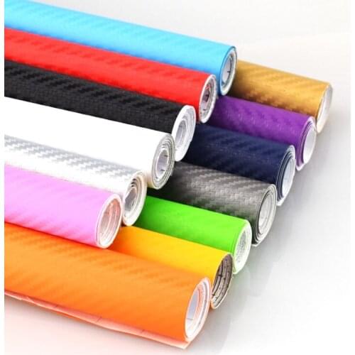 127cmx20cm Car Styling 3D Carbon Fiber Vinyl Wrap Roll Film DIY Auto Motorcycle Car Accessories Car Styling Stickers And Decals