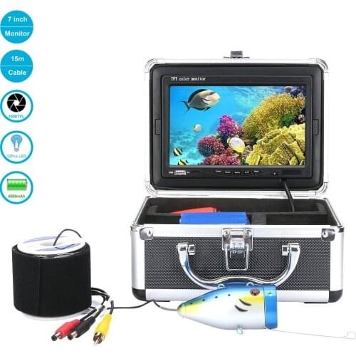 15m Cable 7 inch TFT LCD Underwater Fishing Camera HD 1000TV Lines Video Camera System Used In Ocean And Fresh Water Fishing