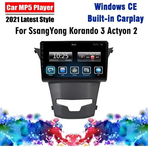 2 Din Car Multimedia Player 9" For SsangYong Korando 3 Actyon 2 2013-2017 Car Stereo FM Bluetooth Radio Support Carplay