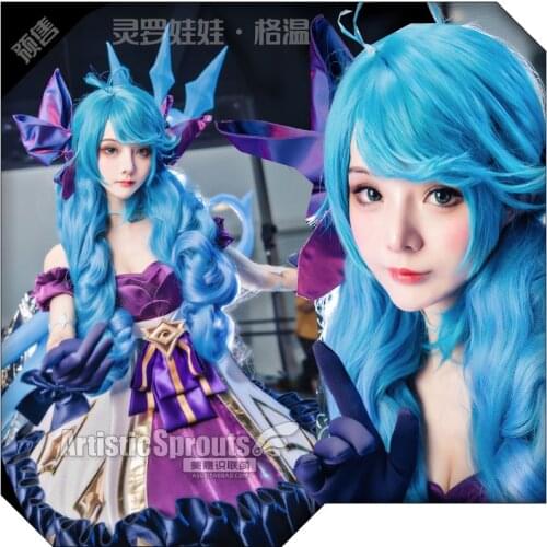 Anime! LOL The Hallowed Seamstress Gwen Game Suit Lovely Dress Elegant Uniform Cosplay Costume Halloween Party Outfit Women NEW