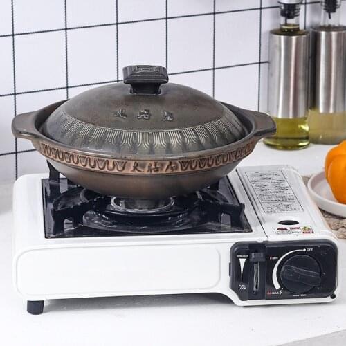 Household casserole bellied stewed chicken rice soup stone pan bibimbap ceramic stewpan gas earthenware cooking pot