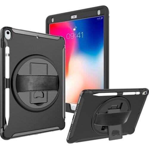 Case For iPad air 3 (2019) Shockproof Heavy Duty Silicone+PC Kickstand Case w/ Wrist Stand Cover for ipad pro 10.5 2017 Covers