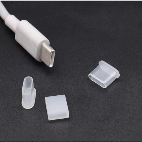 New Fashion 10PCS/lot USB Type-c Cable Case Shell Dust Plug for Cap Cover Charge Port for Type C Mobile Phone Accessories