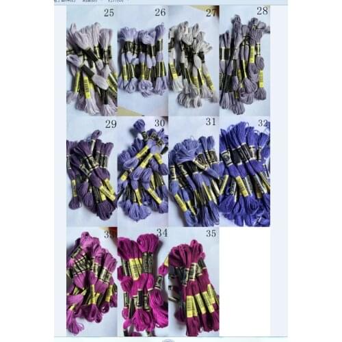 Embroidery Threads Multi Colors Cross Stitch Cotton Embroidery Thread Floss Sewing Skeins Craft