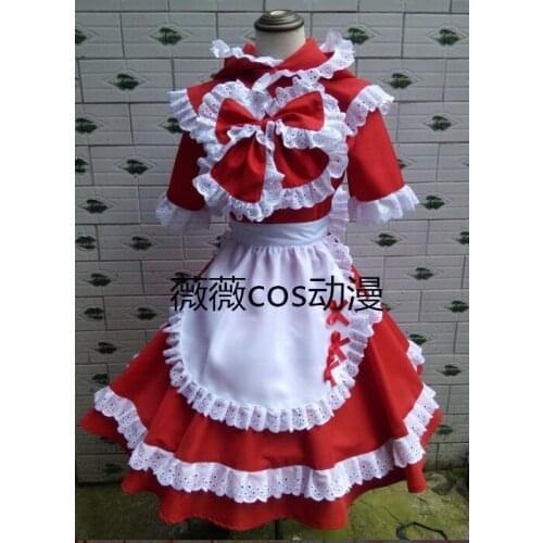 LOL Annie Hastur the Dark Child Red Riding Annie Lolita Dress Cosplay Costume A018