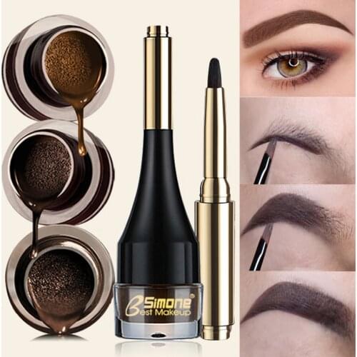 Eyebrow Cream Enhancer 4 Colors Long Lasting Waterproof Brow Tinted Professional Air Cushion Natural Eyebrow Makeup Cosmetic