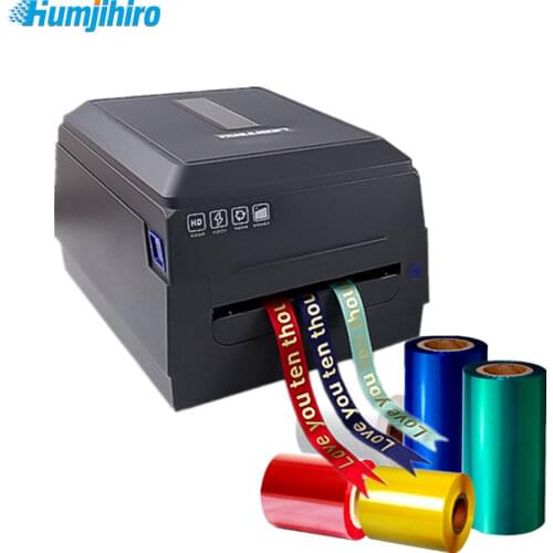 Ribbon Printer 25mm-108mm Digital Gold Foil Satin Ribbon Printing Machine Banner Printer