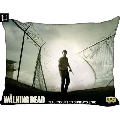 Top Sale The Walking Dead Pillowcase Custom Zippered Rectangle Pillow Cover Cases Size 50x75cm (Two sides) 1pcs custom