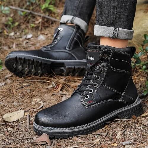 Mens Causal Shoes Vintage Boots Men Mens Dress Casual Shoes Fashion Tenis De Bota Para Hombre Summer Zapatos Casuales Cuero