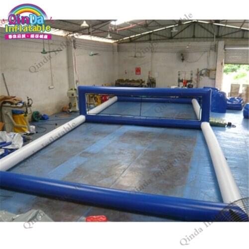 Floating water park inflatable beach volleyball court inflatable water volleyball field for family fun