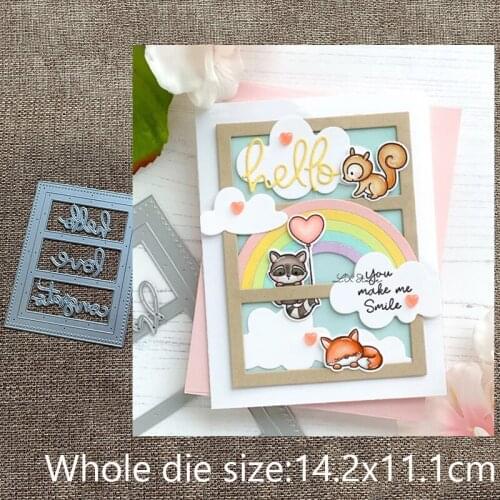 New Design Craft Metal stencil mold Cutting Dies Gallery Frame decoration scrapbook die cuts Album Paper Card Craft Embossing