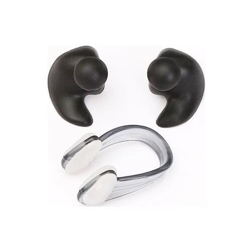 Wholesale 4/3/1 Pair Soft Nasal clip Ear Plugs Environmental Waterproof Dust-Proof Nasal clip Diving Sports Swimming Accessories