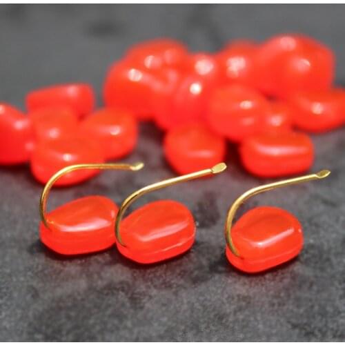 Carp Bait Simulation Corn Grain Fishing Lure Yellow Red Color Smell Attraction