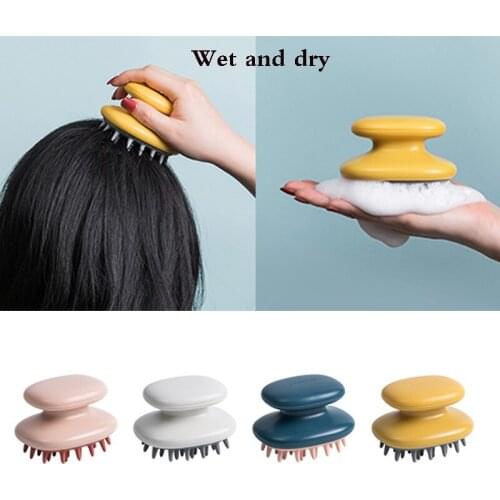 Handheld ABS Scalp Shampoo Massage Brush Washing Shower Hair Comb Mini Head Meridian Massage Comb