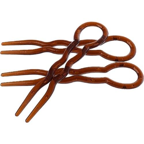 3pcs Fork Tools Braid Hairstyle Hair Fork U Shape Fork Clips Pin Accessories M76F