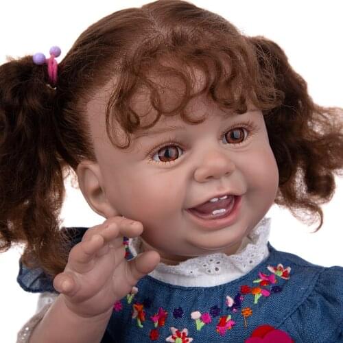 KEIUMI 27 Inch Silicone Reborn Baby Doll Stuffed Princess girl toddler bebe reborn Toys Doll Kids Birthday XMAS Gift