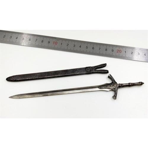 TBLeague 1/6th PL2020-173 C Knight Of Fire Black Version Dark Plastic Material Long Sword Knife Can Suit For Mostly 12inch Doll
