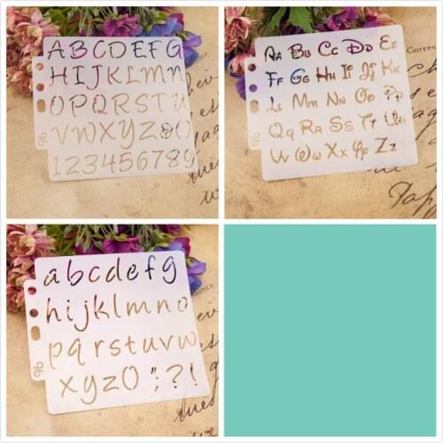 KLJUYP 3pcs/set Layering Stencils for DIY Scrapbooking/photo album Decorative Embossing DIY Paper Cards Crafts