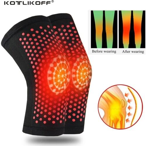 Tourmaline Self Heating Knee Pads Help Warm Support Magnetic Therapy KneePad Pain Relief Arthritis Knee Patella Massage Sleeves