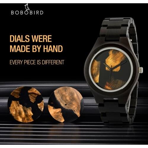 Unique Dial Wood Mens Watch BOBO BIRD Fashion Janpan movement Clocks Relogio Masculino OEM Wooden Great Gift Dropshipping