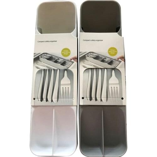 Universal Portable Plastic Travel Tableware Storage Box Case Food Grade Dinnerware Kitchen Fork Spoon Box for Kid School Cutlery