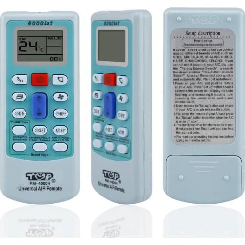 Universal A/C controller Air Conditioner air conditioning remote control 4000 in 1 USE FOR toshiba panasonic midea gree