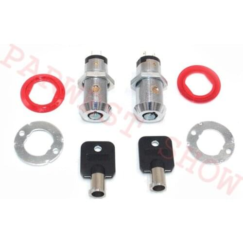 5pcs 32mm Upper lock chrome plated high safety tubular mailbox cam lock with Same keys for Arcade Fighting game machine
