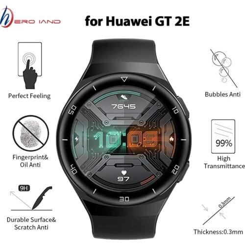 Protective Film Cover For Huawei Watch GT 2e / GT2 E Smartwatch Full Screen Protector GT2E Case 3D Curved Edge Soft Fiber Film