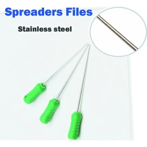 12pics Dental Teeth Whitening Stainless Steel Finger Spreaders Hand Use Rotary Girding Files Endo Canal Machine Dentist Tool