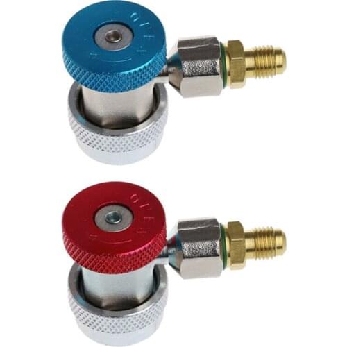 1Pcs Car Auto Freon R134A H/L Quick Coupler Adapters Air Conditioning Refrigerant Adjustable A/C Gauge Set