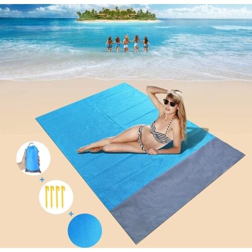 200x140cm Waterproof Beach Blanket Outdoor Portable Picnic Mat Camping Ground Mat Mattress Outdoor Camping Picnic Mat blanket