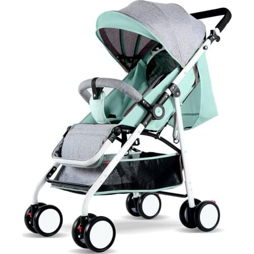 2020 Light Stroller Gold Frame Car Portable Carriage Umbrella Baby Stroller Newborn Travelling Pram On Plane Gifts BB trolley