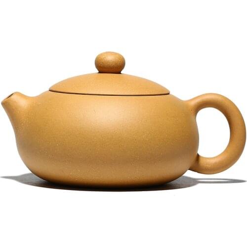 230ML Puer Yixing Teapot Mud Duan Flat Xishi Handmade Kung Fu Kettle